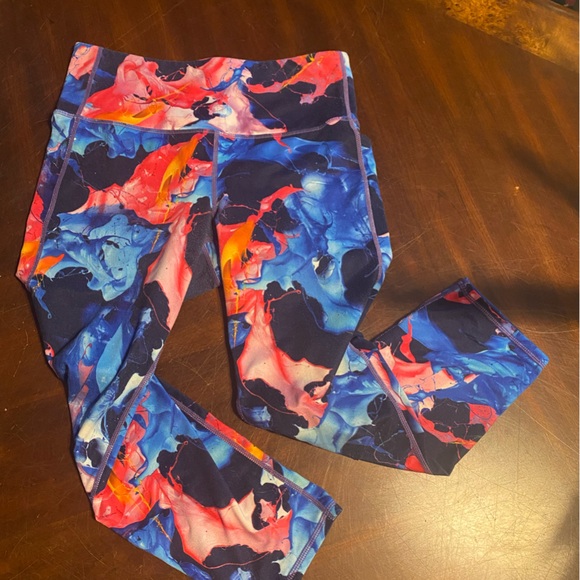 Athleta Pants - Athleta Multicolor Abstract Leggings